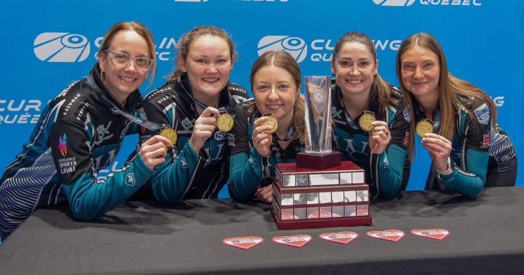 Laurie St-Georges, Jamie Sinclair, Emily Riley, Kelly Middaugh, Marie-France Larouche