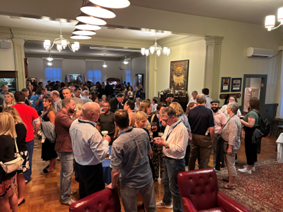 Photo of reception taken in the dining hall during the World Curling Congress event at the RMCC