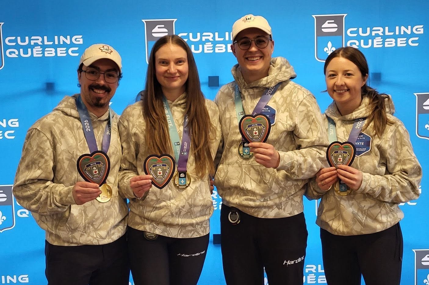 Félix Asselin, Laurie St-Georges, Émile Asselin, Emily Riley